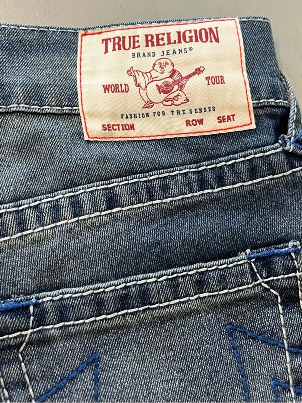 New! True Religion Ricky Relaxed Straight Men’s Jeans Size 31x34